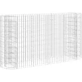 vidaXL Gabionen-Hochbeet Verzinktes Eisen 190x50x100 cm