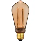 Nordlux LED Lampe Filament Deco Retro E27 dimmbar 3,5W 1800K extra-warmweiss Gold 2080082758