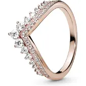 Pandora 187736CZ-48 - Tiara Roségold Verg. Ring + Zirkonia - Gr. 48
