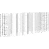vidaXL Gabionen-Hochbeet Verzinktes Eisen 260x50x100 cm