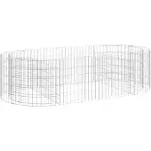 vidaXL Gabionen-Hochbeet Verzinktes Eisen 200x100x50 cm