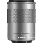 Canon EF-M 55-200mm F/4.5-6.3 IS STM Silber Gebrauchtware | Sehr leichte Gebrauchsspuren | 12 Monate Garantie