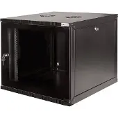 Logilink W15A40B, Wandmontiertes Regal, 15U, 50 kg, Sperrschloss, Schwarz