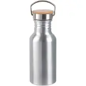 Merkloos Trinkflasche, 0,55 Liter, Aluminium / Edelstahl, silber