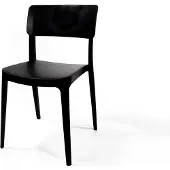 Essentials Wing Chair Schwarz, Stapelstuhl Kunststoff, 50916