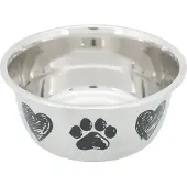 Trixie Stainless Steel Feeder 20 Cm Bowl Silber 2 L