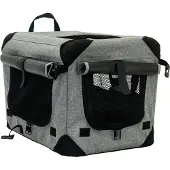 Dogman Milou Canvas Crate Grey XL 81.5x58.5x58.5cm