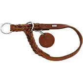 Hunter Solid Education Halsband, Farbe: Cognac