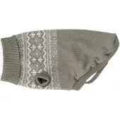 Dogman Strickpullover für Hunde Iselin Grau 20cm