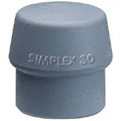 HALDER SIMPLEX 3203060 Einsatz, TPE-MID, grau, 60 mm