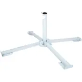 Aktive Faltbarer Sonnenschirmständer 25-32 Mm Weiß Weiß One Size