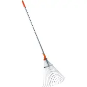 Stocker Telescopic Handle 1.28-1.6 M Rake Silber