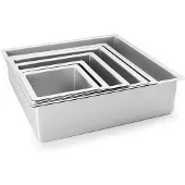 Ibili Extra Hohe Gerade Quadratische Form 12.50x10 Cm