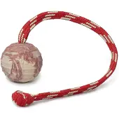 JULIUS K-9 Solid Ball With Rope Rot 60 mm