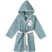 Interbaby BADEMANTEL - 100% FROTEE - GRÖßE - 2-4 - BLAU