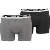 Puma Herren Unterhose MEN MULTI LOGO BOXER 2P