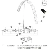 Mavic Xa Elite Tubeless Felge