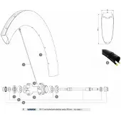 Mavic Ellipse Pro Carbon Ust Hintere Speichen 12 Einheiten