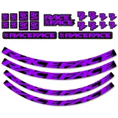 Race Face Laufrad Decal Set medium lila - stylisches Upgrade für dein Bike