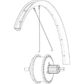 Mavic Kit 16 Rear Allroas 650b Speichen