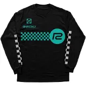 Radio Raceline Checker Langarm-t-shirt