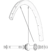 Mavic Ksyrium 30 Disc Speichen 12 Einheiten