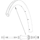Mavic Kit 9 Front Cosmic Slr 40 Rb Speichen