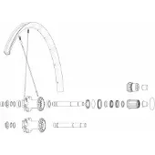 Mavic Crossmax Pro 19 29´´ Hintere Speichen