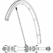 Mavic Kit 10 Front/rear Rsys 2020 Speichen
