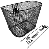 Mvtek City Bike Oval Frontkorb Schwarz Schwarz One Size