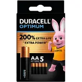Duracell - Batterie Optimum AA 5st | Blasen Sie ein 5 -Stück