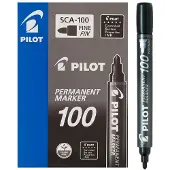 Pilot Permanent Marker 100 Textmarker 1 Stück Schwarz Feine Spitze