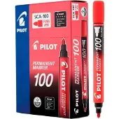 Pilot Permanent Marker 100 Textmarker 1 St. Feine Spitze Rot