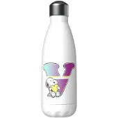 Snoopy Edelstahl Personalisierte Flasche Mit Dem Buchstaben V 550ml