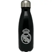 Real Madrid Edelstahl Trinkflasche 550ml Schwarz