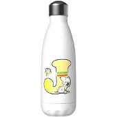 Snoopy Edelstahl Personalisierte Flasche Mit Dem Buchstaben J 550ml