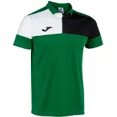 Joma Poloshirt CREW V POLO aus Baumwolle, atmungsaktiv, mit geknöpftem Kragen
