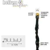 Hellum LED Lichterkette 200 warmweiße LEDs 19,9m mit Timer, 576696