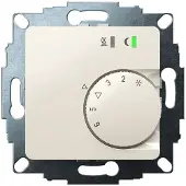 Eberle Controls 547895553402 UP-Raumregler, RAL1013 glänzend 50x50, 5-30C, AC 230V, Triac-Ausgang, Schaltbar 5 Stellantriebe a 3W, Change-Over-Eingang, TA