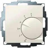 Eberle Controls 191873354402 UP-Raumregler, RAL1013 glänzend 55x55, 5-30C, AC 230V, 1Wechsler, 10A/5A, Temperaturabsenkung ca.4K UTE 1033-RAL1013-G-55