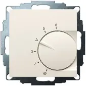 Eberle Controls 191873224002 UP-Raumregler, RAL1013 matt 55x55, 5-30C, AC 24V, 1Wechsler, 10A/5A bei DC 24 V Schaltleistung 30 W UTE 1032-RAL1013-M-55
