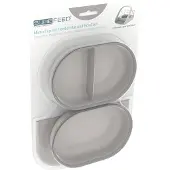 Surefeed Set Mat, Einzel- und geteilte Schale - Grau
