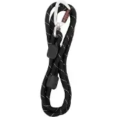 Woolly Wolf - Rope Leash Black - 180 cm - 10mm
