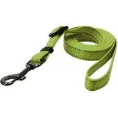 Dogman Iris Verstellbare Nylon Hundeleine Grün Groß 20mm 120-200cm