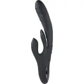 Playboy Rapid Rabbit - Akku-Klitorisstimulator (schwarz)