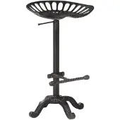 vidaXL Barhocker Schwarz Gusseisen
