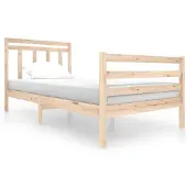 vidaXL Massivholzbett 100x200 cm