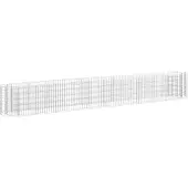 vidaXL Gabionen-Hochbeet Verzinktes Eisen 400x50x50 cm