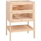 vidaXL Hamsterkäfig 55 x 40 x 80 cm Massivholz Tanne