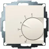 Eberle Controls 191873154002 UP-Raumregler, RAL1013 matt 55x55, 5-30C, AC 230V, 1Wechsler, 10A/5A UTE 1031-RAL1013-M-55